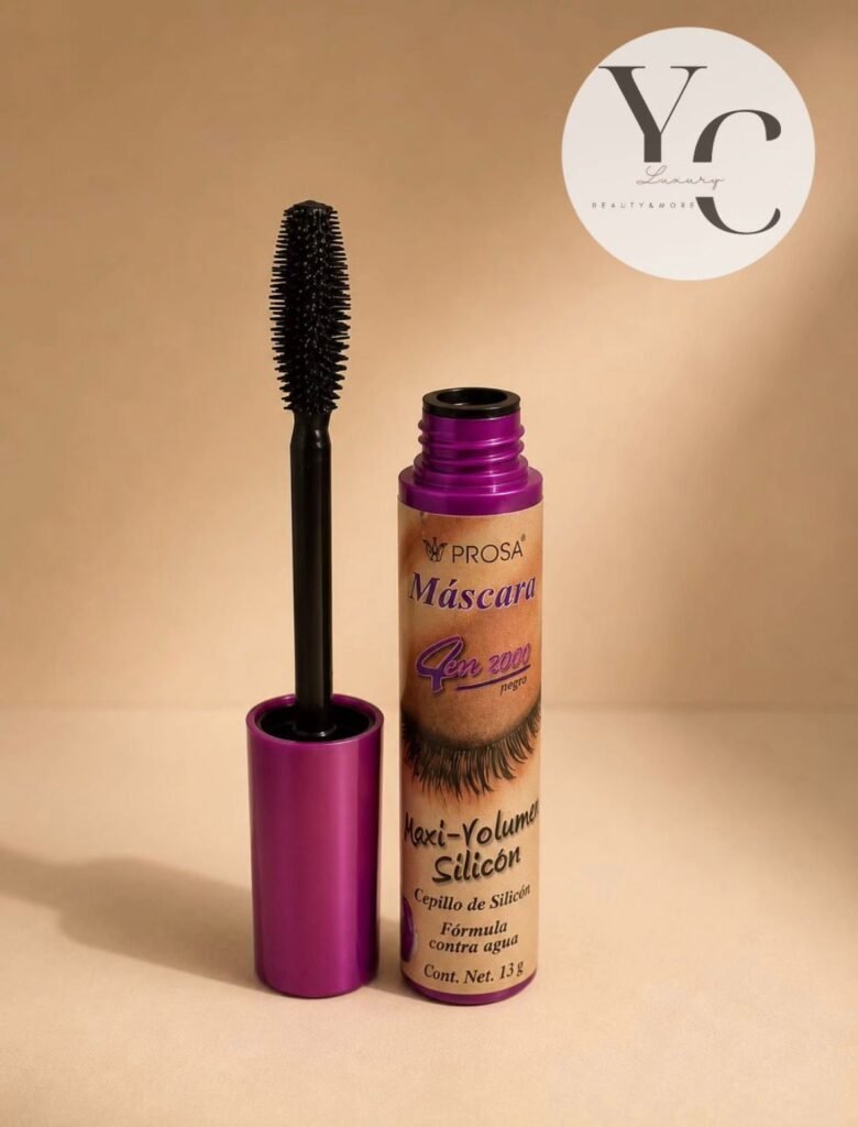 Prosa Máscara 4 en 2000 Maxi-Volumen Silicón | Waterproof Black Mascara | 13g